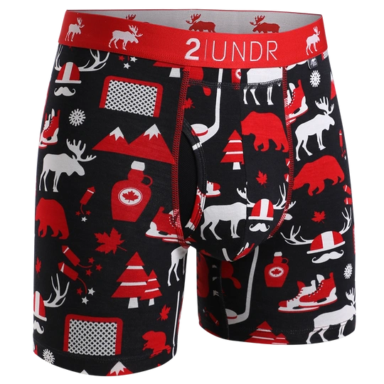 2UNDR Day Shift Boxer Briefs: Canada Eh - Ultimate Comfort & Support